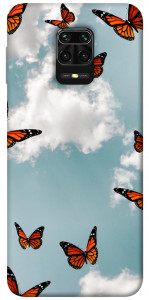 Чехол Summer butterfly для Xiaomi Redmi Note 9 Pro