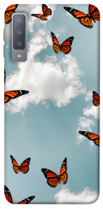 Чехол Summer butterfly для Galaxy A7 (2018)