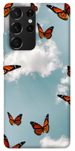 Чехол Summer butterfly для Galaxy S21 Ultra