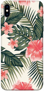 Чохол Tropic flowers для iPhone XS Max