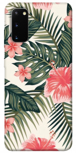 Чехол Tropic flowers для Galaxy S20 (2020)