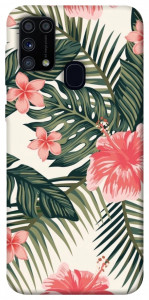 Чехол Tropic flowers для Galaxy M31 (2020)