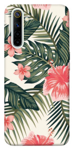 Чехол Tropic flowers для Realme 6