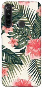 Чохол Tropic flowers для Xiaomi Redmi Note 8T