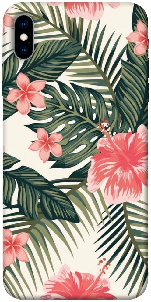 Чохол Tropic flowers для iPhone XS