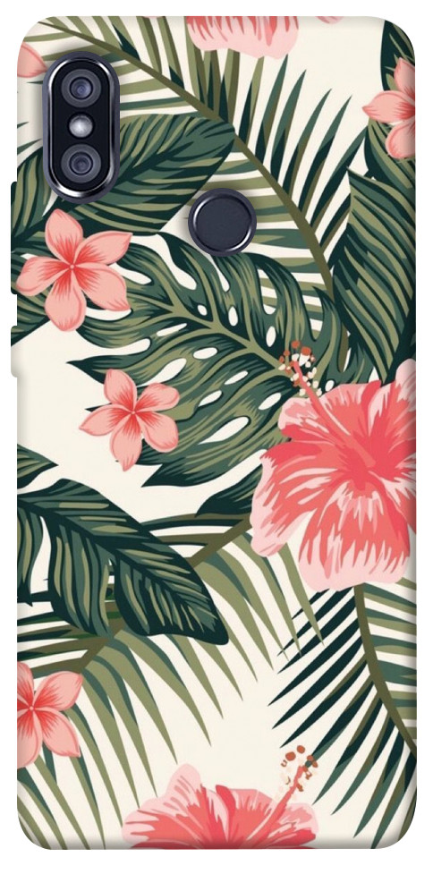 Чехол Tropic flowers для Xiaomi Redmi Note 5 (Dual Camera)