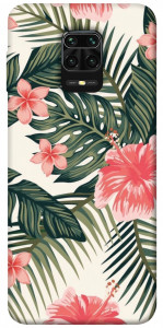 Чехол Tropic flowers для Xiaomi Redmi Note 9 Pro