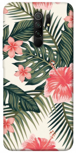 Чехол Tropic flowers для Xiaomi Redmi 9