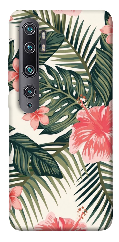 Чехол Tropic flowers для Xiaomi Mi Note 10