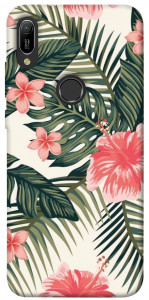 Чехол Tropic flowers для Huawei Y6 (2019)