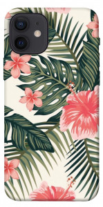 Чохол Tropic flowers для iPhone 12