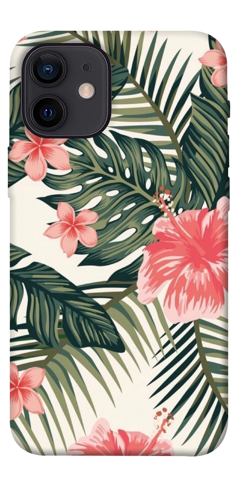 Чехол Tropic flowers для iPhone 12 mini