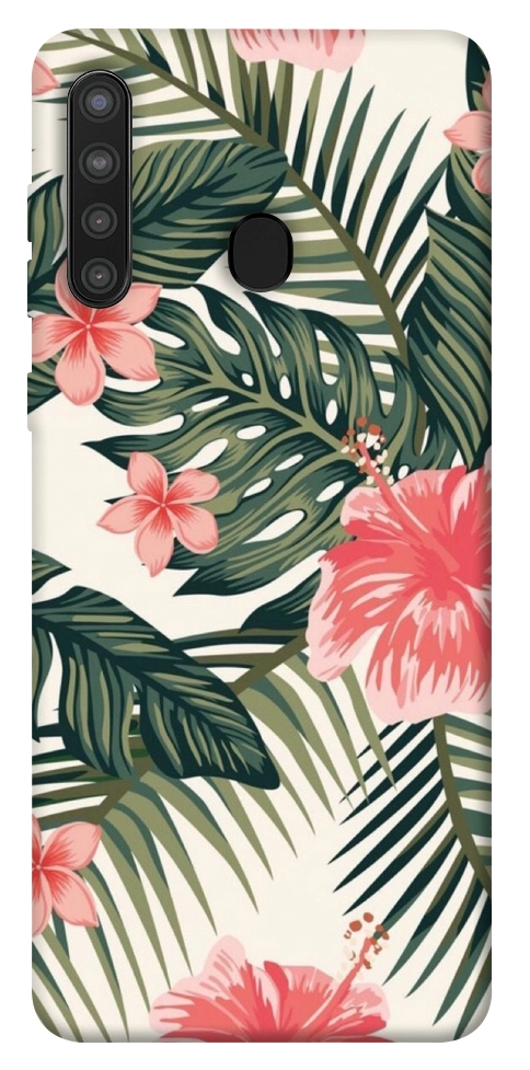 Чехол Tropic flowers для Galaxy A21