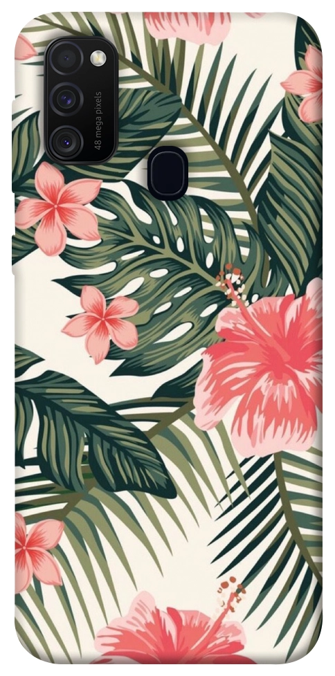 Чехол Tropic flowers для Galaxy M30s