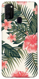 Чехол Tropic flowers для Samsung Galaxy M30s