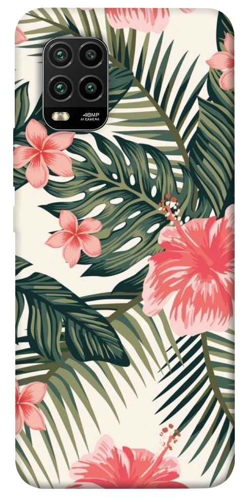 Чохол Tropic flowers для Xiaomi Mi 10 Lite