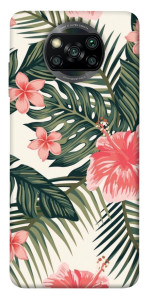 Чехол Tropic flowers для Xiaomi Poco X3 Pro