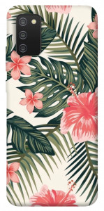 Чехол Tropic flowers для Galaxy A02s