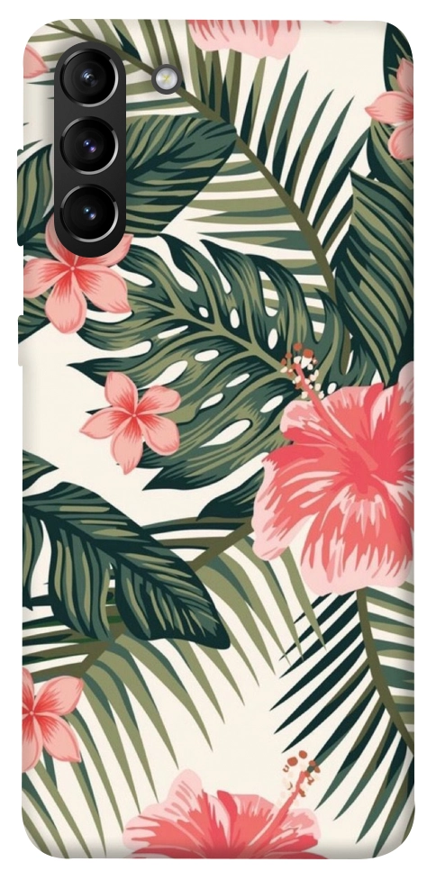 Чохол Tropic flowers для Galaxy S21+