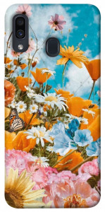 Чехол Летние цветы для Samsung Galaxy A30