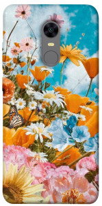 Чехол Летние цветы для Xiaomi Redmi 5 Plus