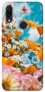 Чехол Летние цветы для Xiaomi Redmi Note 7