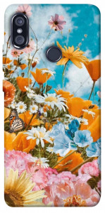 Чехол Летние цветы для Xiaomi Redmi Note 5 Pro
