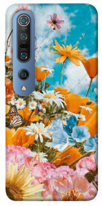 Чехол Летние цветы для Xiaomi Mi 10
