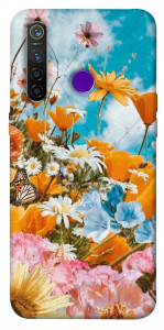 Чехол Летние цветы для Realme 5 Pro