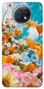Чехол Летние цветы для Xiaomi Redmi Note 9T
