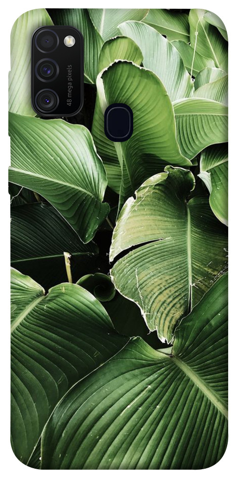 Чехол Тропическая листва для Galaxy M30s