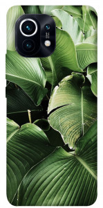 Чехол Тропическая листва для Xiaomi Mi 11