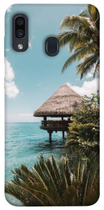Чехол Тропический остров для Samsung Galaxy A30