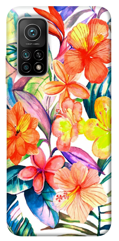 

Чехол Цветочный коктейль для Xiaomi Mi 10T 1157227
