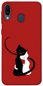 Чехол Влюбленные коты для Galaxy M20