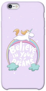 Чехол Believe in your dreams unicorn для iPhone 6s (4.7'')