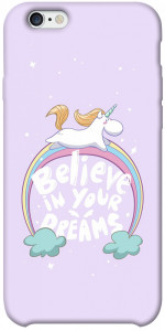 Чехол Believe in your dreams unicorn для iPhone 6 plus (5.5'')