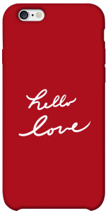 Чехол Hello love для iPhone 6 (4.7'')