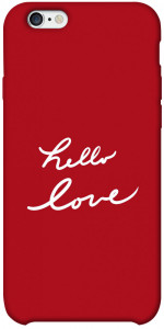 Чехол Hello love для iPhone 6 plus (5.5'')
