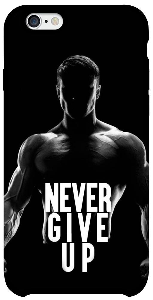 Чохол Never give up для iPhone 6