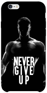 Чехол Never give up для iPhone 6 (4.7'')