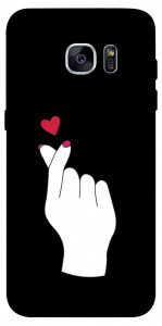 Чехол Сердце в руке для Galaxy S7 Edge