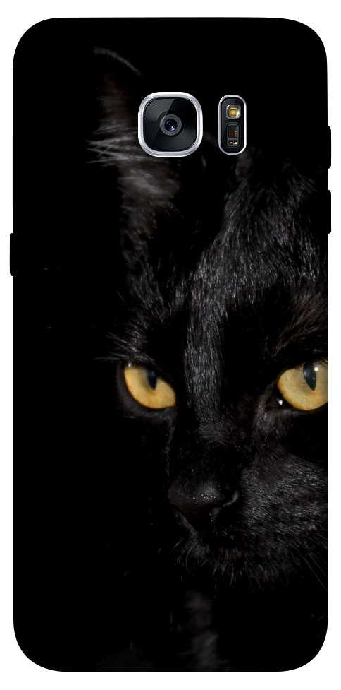 Чехол Черный кот для Galaxy S7 Edge