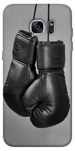 Чехол Черные боксерские перчатки для Galaxy S7 Edge