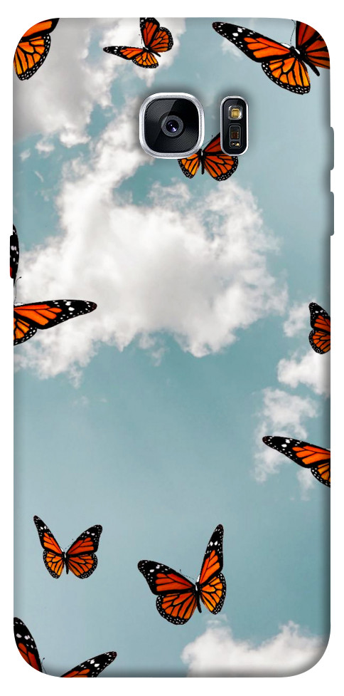 Чохол Summer butterfly для Galaxy S7 Edge