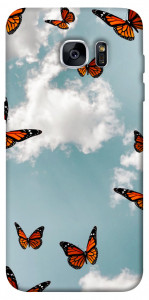 Чехол Summer butterfly для Galaxy S7 Edge