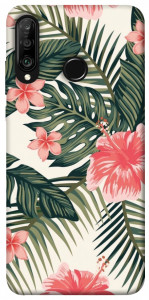 Чохол Tropic flowers для Huawei P30 Lite