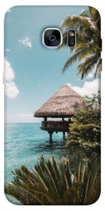 Чехол Тропический остров для Galaxy S7 Edge