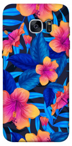 Чехол Цветочная композиция для Galaxy S7 Edge