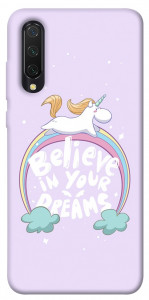 Чехол Believe in your dreams unicorn для Xiaomi Mi 9 Lite